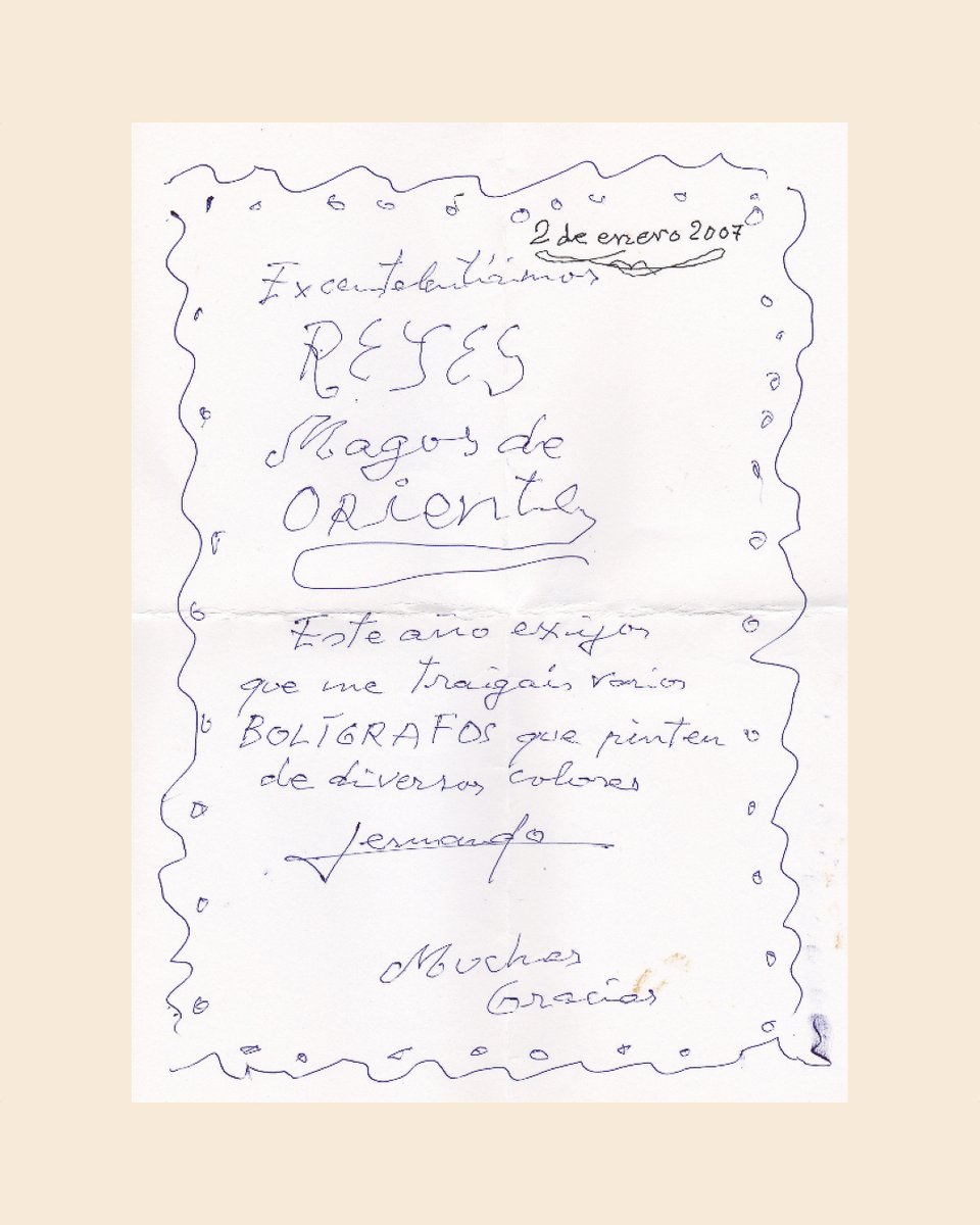 BlackieBooks's tweet photo. Bien pasados los 80 años, Fernando Fernán Gómez seguía escribiéndoles cartas a los Reyes Magos, año tras año. Aquí va una selección. Ojalá paséis una noche de Reyes estupenda y, como Fernando, jamás perdamos la ilusión por las cosas que nos gustan ❤️ https://t.co/UOoNTn1yJC