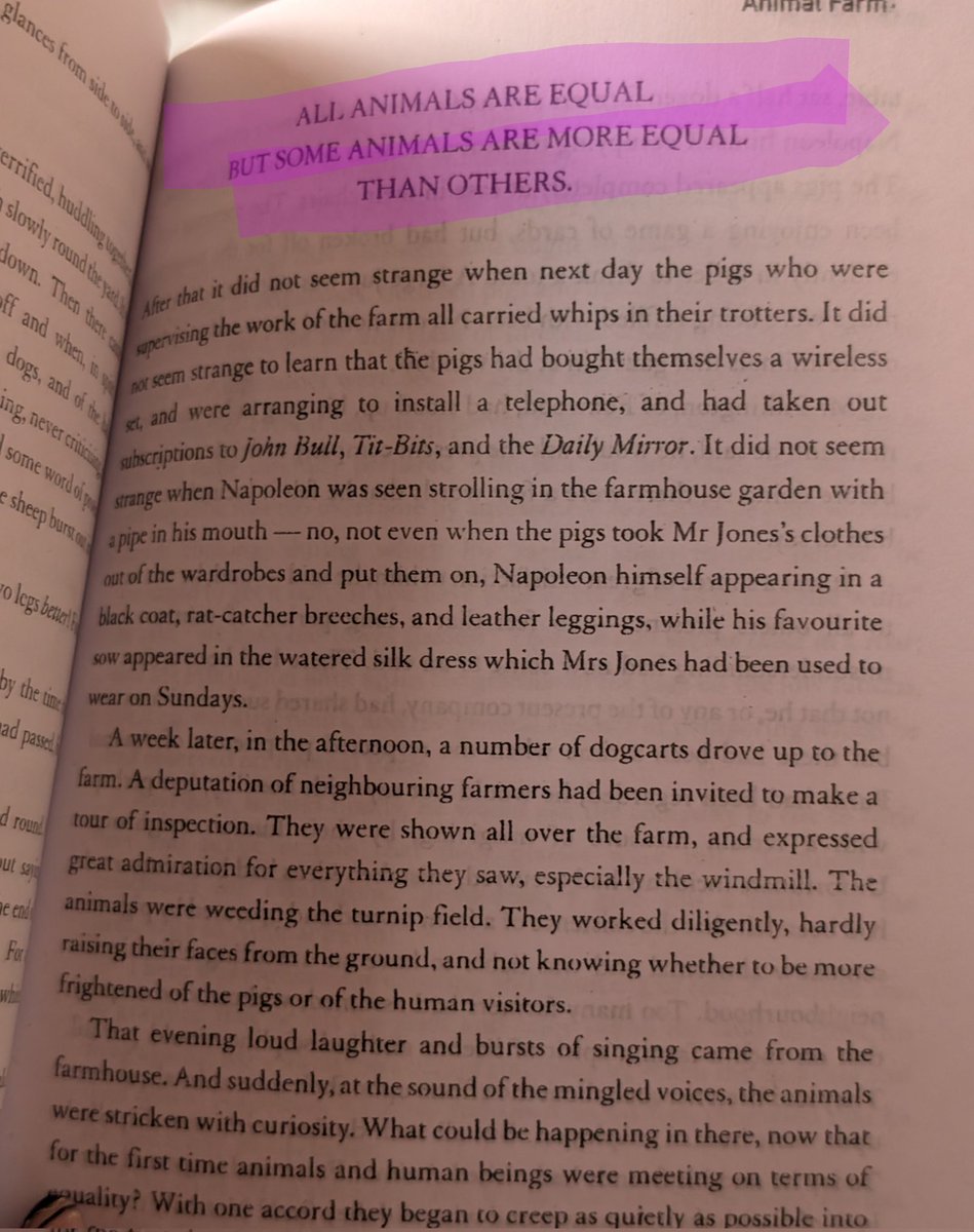 ms_angella's tweet photo. "Started off with a re-read of Animal Farm." https://t.co/Ofp2lUx54a
