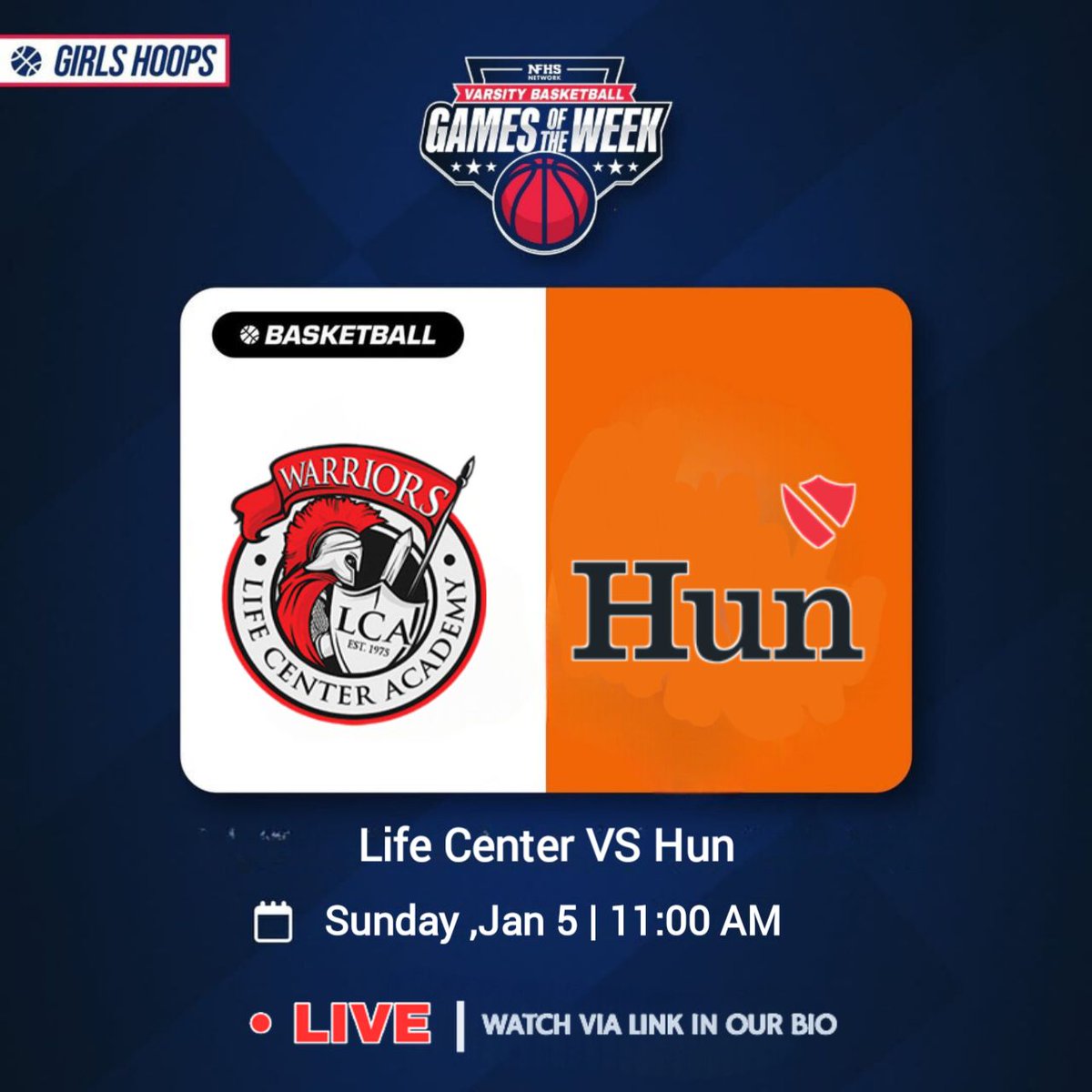Maxpreps_net (@maxpreps_net) on Twitter photo ๐
ธ๐
๐
ด ๐
ผ๐
ฐ๏ธ๐๐
ฒ๐
ท
๐ Girls Basketball
๐ Life Center VS Hun
๐
Sunday, Jan 5
โฐ 11:00 AM
๐ hsplay.watchsportsz.com/basketball.phpโฆ
โณ Newark Collegiate Academy
โจ Dont Forget to like,share & Follow โผ๏ธ
Lets go !!
#basketball #hoops #sports #highschool #stream #newjersey ๐
ธ๐
๐
ด ๐
ผ๐
ฐ๏ธ๐๐
ฒ๐
ท
๐ Girls Basketball
๐ Life Center VS Hun
๐
Sunday, Jan 5
โฐ 11:00 AM
๐ hsplay.watchsportsz.com/basketball.phpโฆ
โณ Newark Collegiate Academy
โจ Dont Forget to like,share & Follow โผ๏ธ
Lets go !!
#basketball #hoops #sports #highschool #stream #newjersey