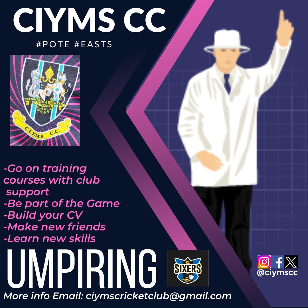 cicricketclub's tweet photo. ‼️Volunteer Opportunities‼️

We are looking to expand our volunteer base across a number of areas, and we want you! 🫵
Bring your fresh ideas, enthusiasm and energy to help the club 💪🏻🫡
#POTE #EASTS https://t.co/awK9USaM6t