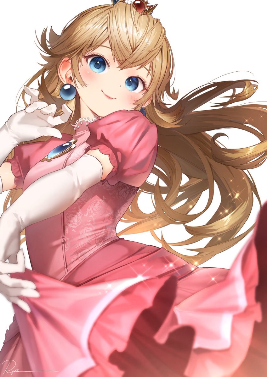 ピーチ姫 「」|ryotaのイラスト