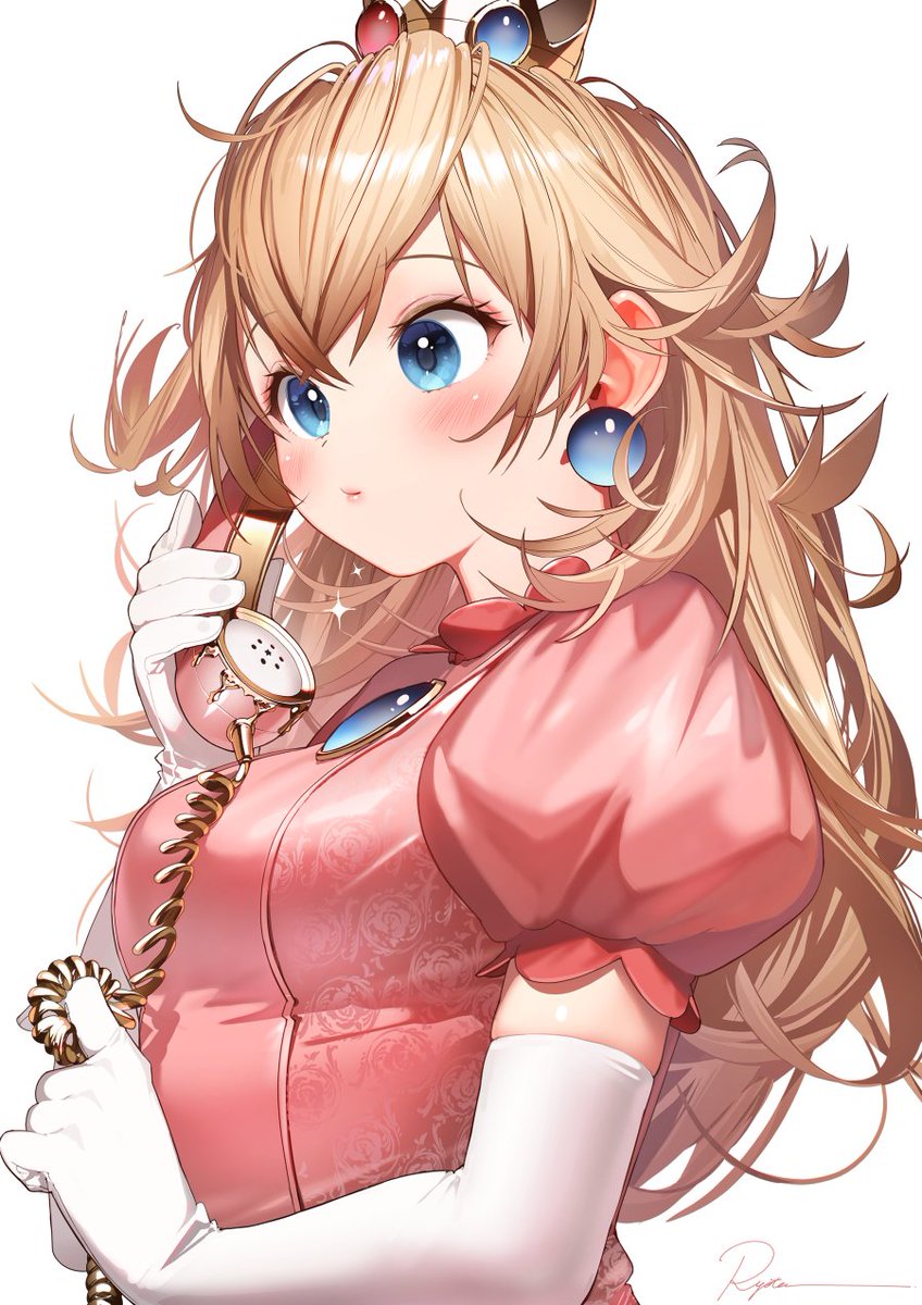 ピーチ姫 「」|ryotaのイラスト