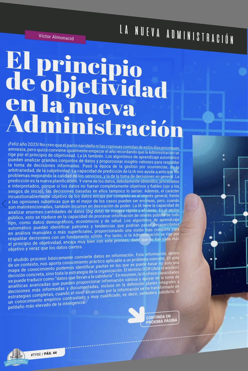 nuevadmon's tweet photo. Publicado el nº de enero de la revista @tysentidocomun #TYSC , que compartimos en abierto para facilitar la lectura de sus contenidos de gran interés, a los que aporto mi artículo "El principio de objetividad en la nueva Administración" https://t.co/8kR3iy2GSO https://t.co/UeAwUYPUym