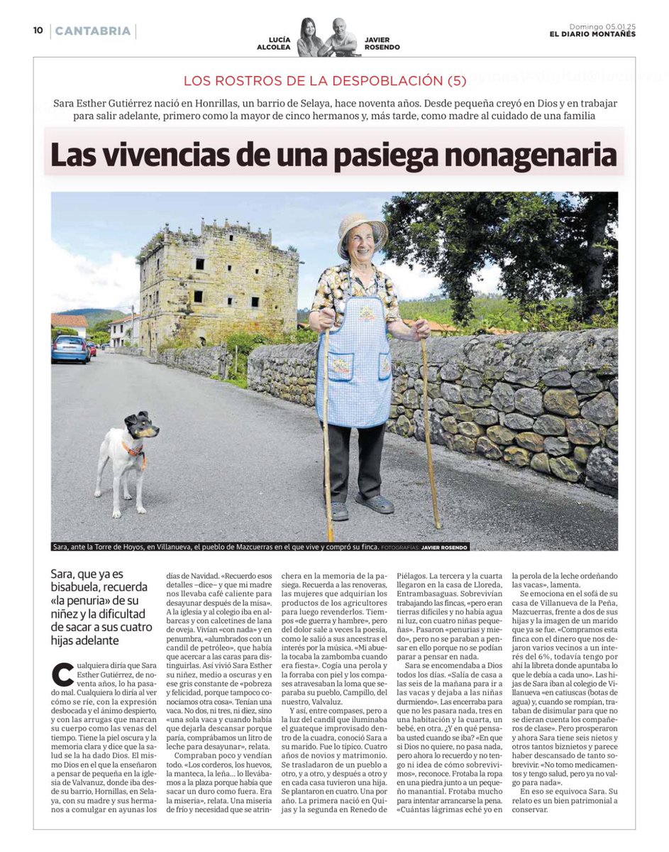 Hoy el <a href="/dmontanes/">eldiariomontanes.es</a> publica un nuevo relato de una de las protagonistas del proyecto "El paisaje de la Memoria", un proyecto realizado por el fotógrafo de nuestra comarca Javier Rosendo y enmarcado dentro del programa Paisaje Cultural, desarrollado desde el GAL Saja-Nansa.