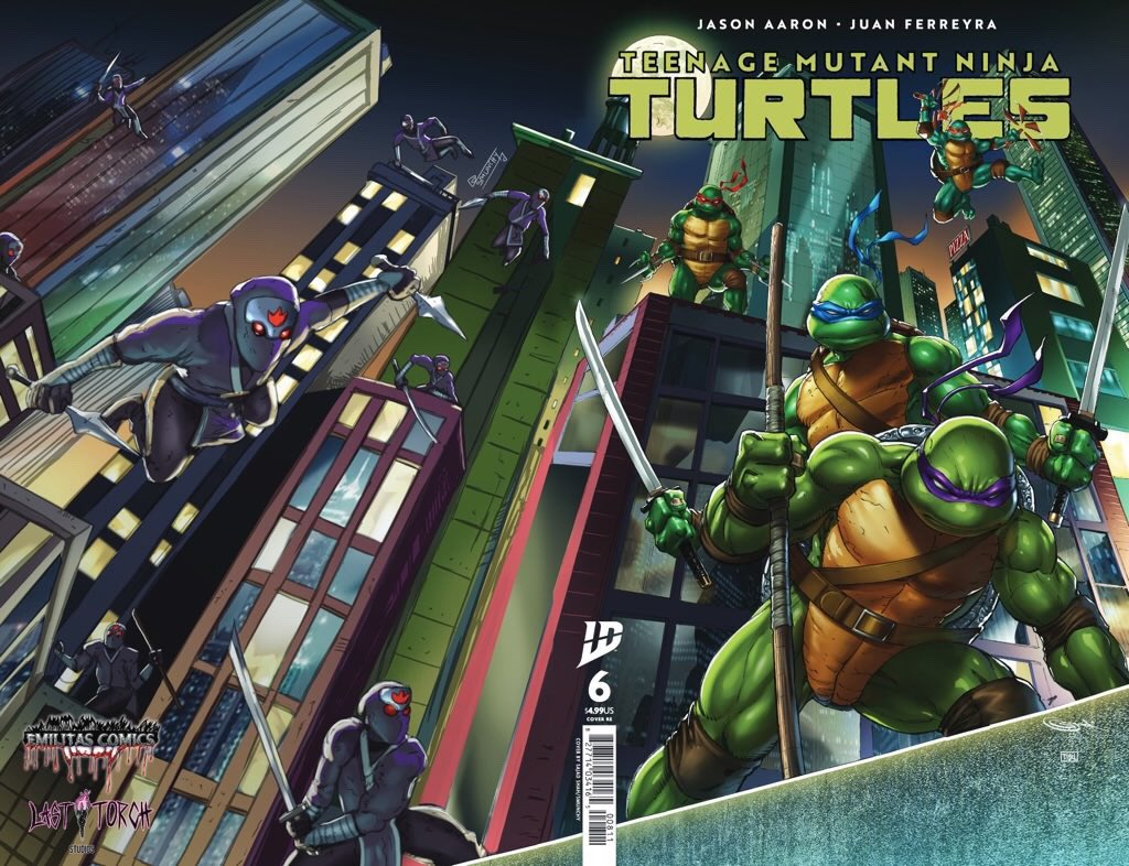 First exclusive for MegaCon ! With Emilitas Comics wrap around with SmunchyArt doing the footclan side! #tmnt #megacon