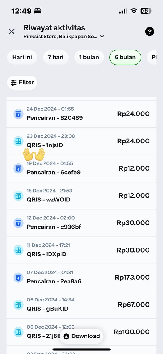 pinksist's tweet photo. saya tidak share bukti secara menyeluruh, hanya di waktu dimana ybs mengaku membayar apk tsb ke CLARA 

(dana dan qr) https://t.co/r6H7CjNfY7