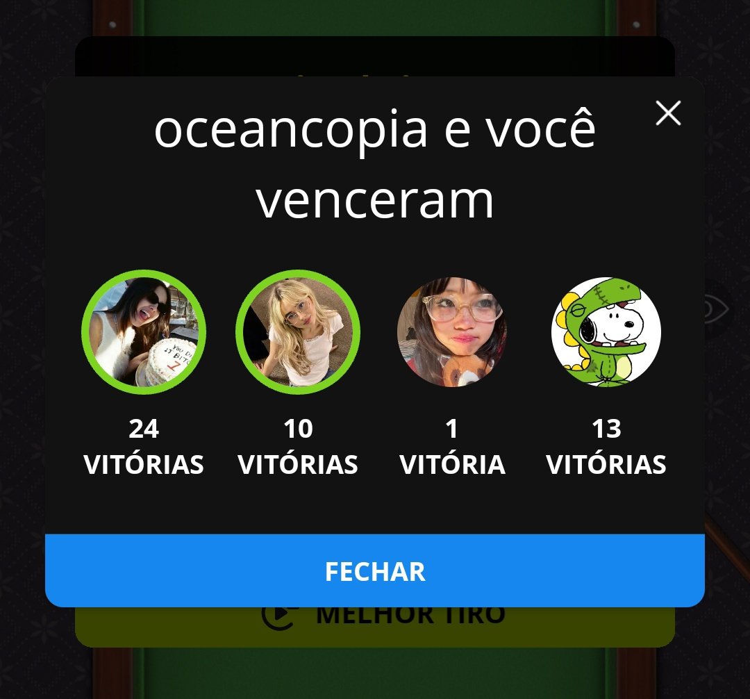 lembrando de qm manda na sinuca