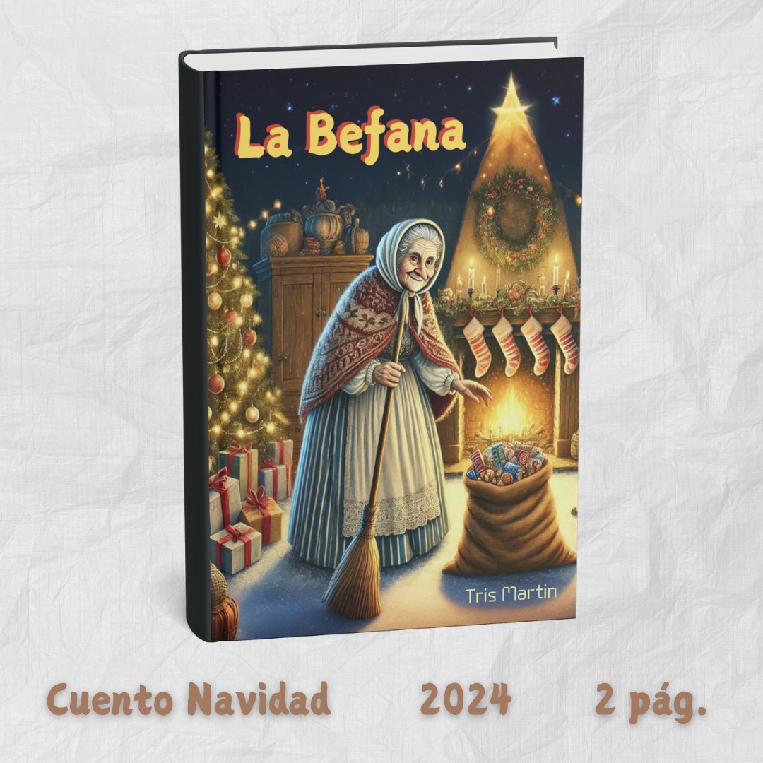 TrisMartin22's tweet image. Ven a conocer la historia de la Befana a través de los ojos de un pequeño. elrincondetrismartin.blogspot.com/2025/01/la-bef…

Sinopsis:
Un niño va a visitar a sus primos a Italia y conoce la leyenda de La Befana.
¿Logrará verla?
#labefana #reyesmagos #relatos #relato #escritos #escritura #escritora