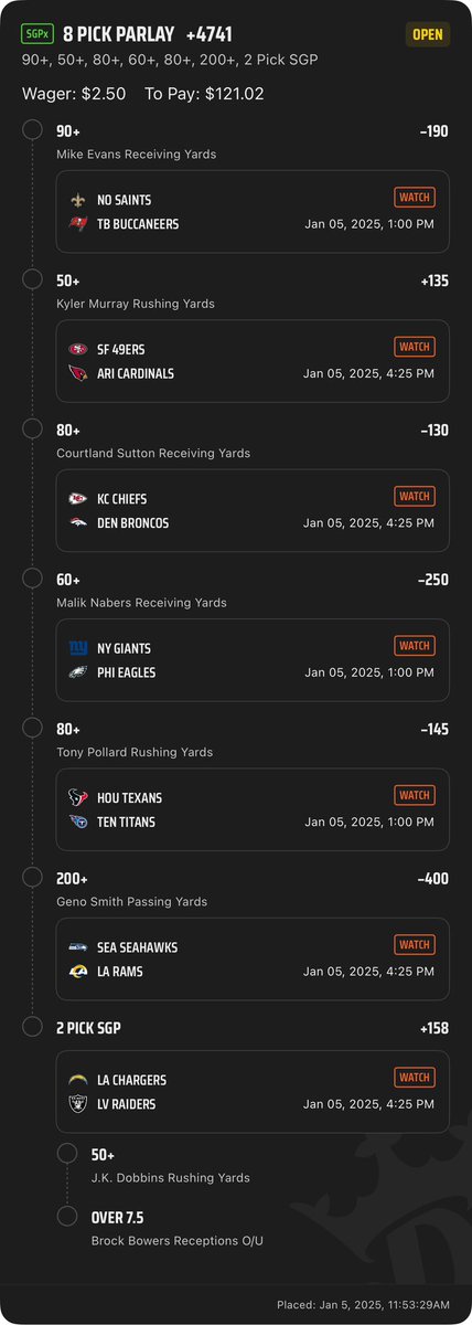RChaseBets's tweet photo. INCENTIVE 💰 PARLAY LONGSHOT!

Tread carefully … A Lot of Players w/ great matchups and incentives to fill! 🏈 

Click the SS, there’s 8 legs! 😉❤️

#NFLIncentives #NFLTwitter #NFLBets https://t.co/nu0zIfG6pA