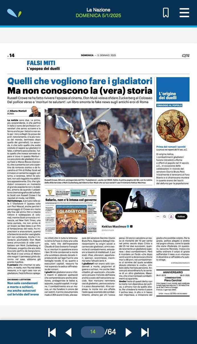 Luca Fezzi (@luca_fezzi) on Twitter photo Un sentitissimo grazie, anche da parte di @MarcoRo26347295, a <a href="/MattioliAlberto/">Alberto Mattioli</a> per questo articolo su <a href="/qn_lanazione/">La Nazione</a> #5gennaio su "Morituri" <a href="/garzantilibri/">Garzanti Libri</a> Un sentitissimo grazie, anche da parte di @MarcoRo26347295, a <a href="/MattioliAlberto/">Alberto Mattioli</a> per questo articolo su <a href="/qn_lanazione/">La Nazione</a> #5gennaio su "Morituri" <a href="/garzantilibri/">Garzanti Libri</a>