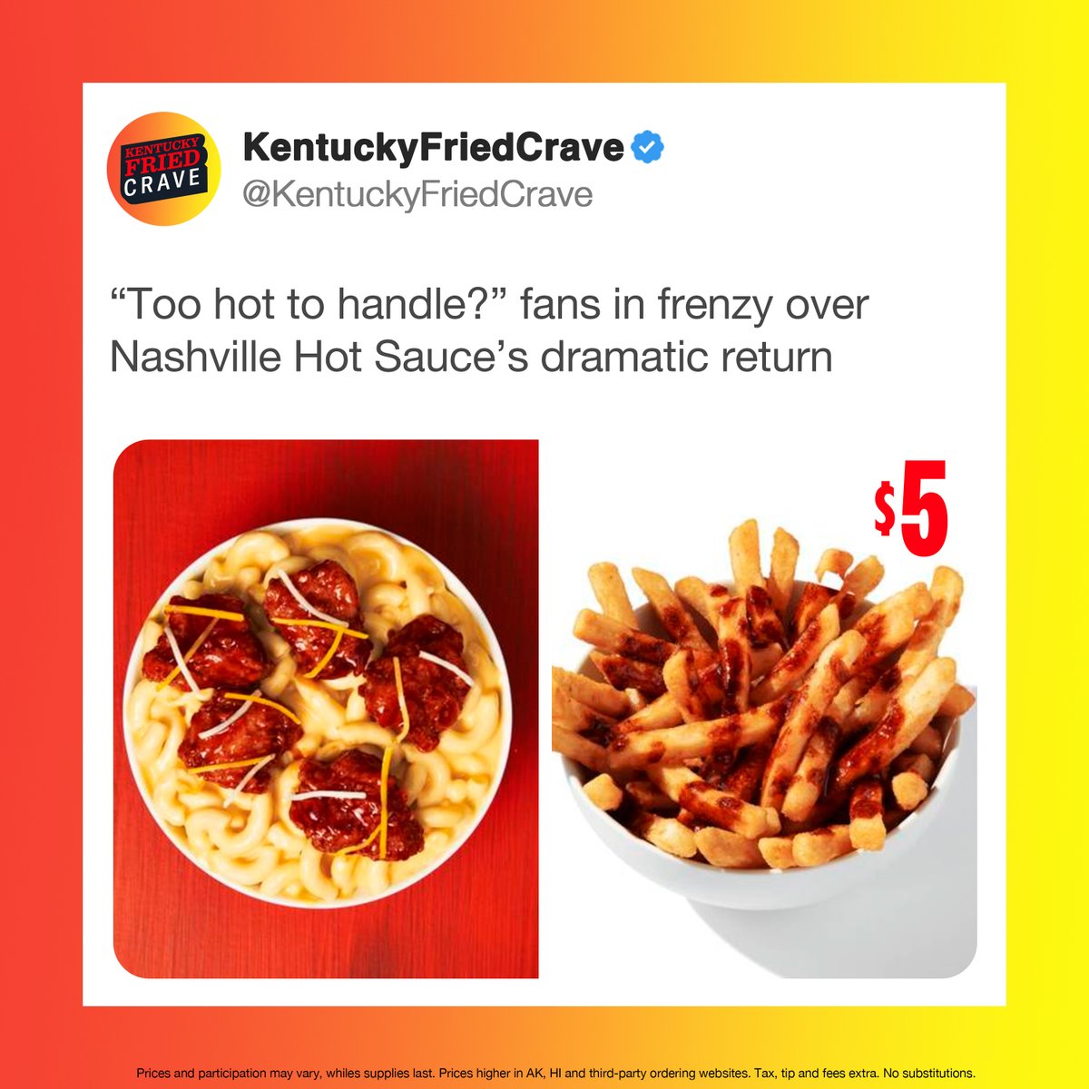 kfc's tweet photo. Caught in 4K: Something big is heating up in the Bowl lineup. Stay tuned 👀🔥 https://t.co/w842FwXvWW