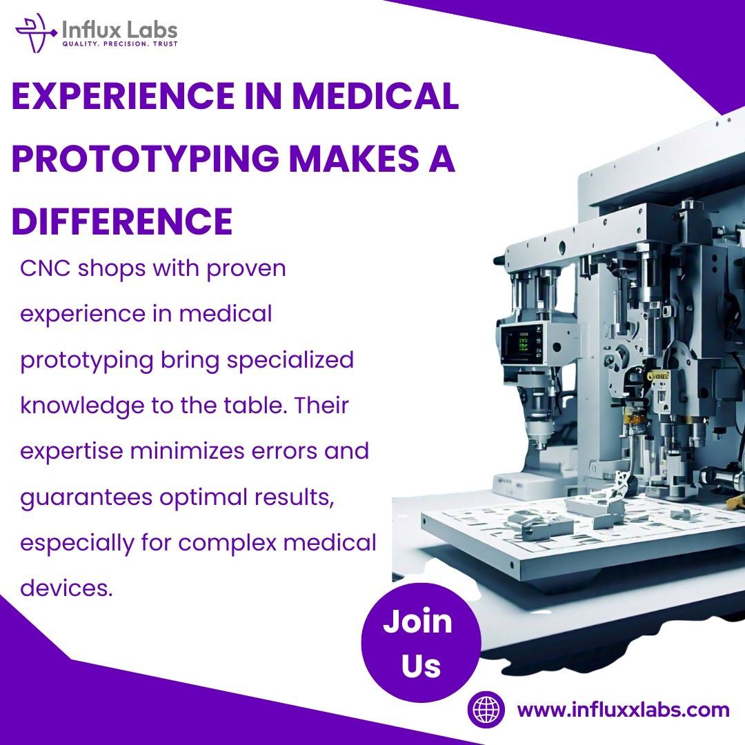 Influx_Labs's tweet image. Experience in medical prototyping is key! 🏥 CNC shops with proven expertise ensure precision, reduce errors, and guarantee optimal results for complex medical devices. Trust is everything when it comes to life-saving tech! 🔧💡 

#CNC #MedicalPrototyping #PrecisionEngineering…
