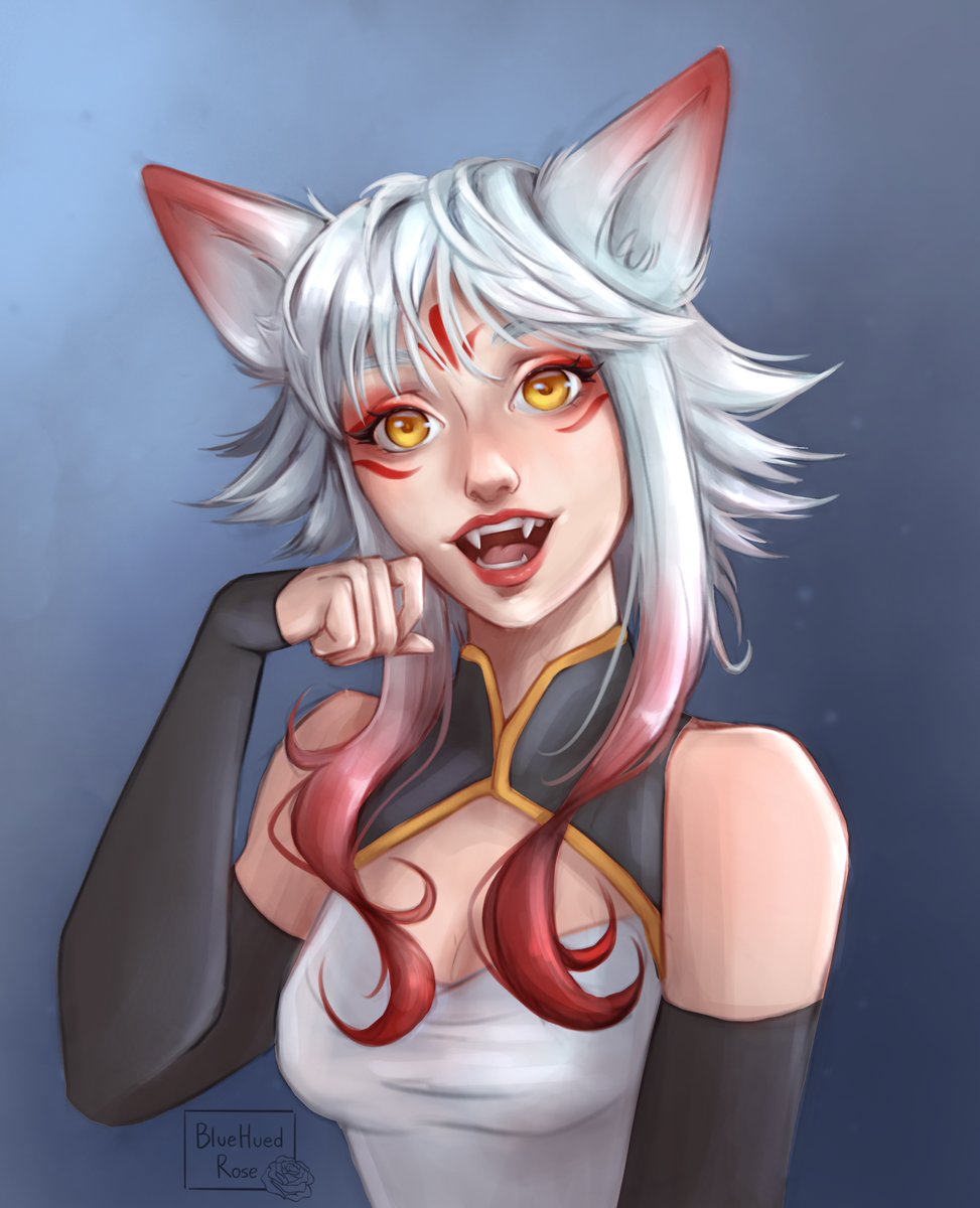 Still trying to grasp this new style I’m experimenting with. This drawing isn’t my favorite; but I’ll mess with it forever if I don’t post it.
.
#digitalart #characterdesign #characterconcept #characterart #portrait #digitalillustration #fantasyart #kitsune #foxgirl