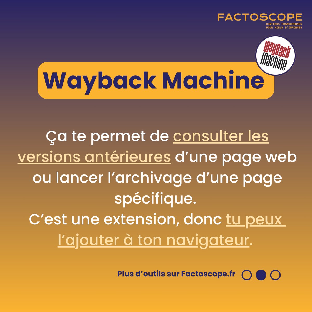 Factoscope - Vérification et EMI tweet media