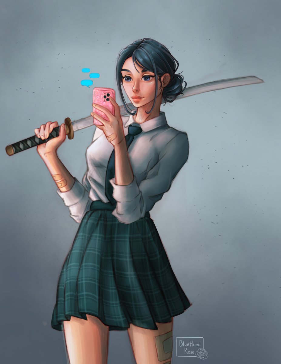 What do you do when you begin to hate a drawing? 
.
#digitalart #digitalpainting #animeart #ipadart