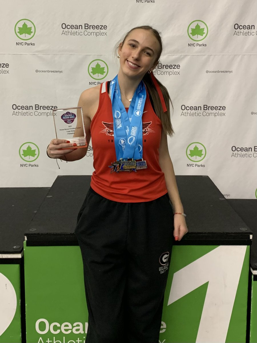 GHS XC/Track & Field (@glandtrack) on Twitter photo 🥇What a day for Kirsten Barnhart. She jumped 17’ 5.5” on her final jump of the Long Jump to take 1st place at the Freedom Games Invitational!!! She also placed 2nd in the Triple Jump with a jump of 36’ 7.25”!!
<a href="/GoDutchAthletix/">GuilderlandAthletics</a> <a href="/TUSidelines/">James Allen</a> <a href="/MileSplitNY/">MileSplit NY</a> 🥇What a day for Kirsten Barnhart. She jumped 17’ 5.5” on her final jump of the Long Jump to take 1st place at the Freedom Games Invitational!!! She also placed 2nd in the Triple Jump with a jump of 36’ 7.25”!!
<a href="/GoDutchAthletix/">GuilderlandAthletics</a> <a href="/TUSidelines/">James Allen</a> <a href="/MileSplitNY/">MileSplit NY</a>