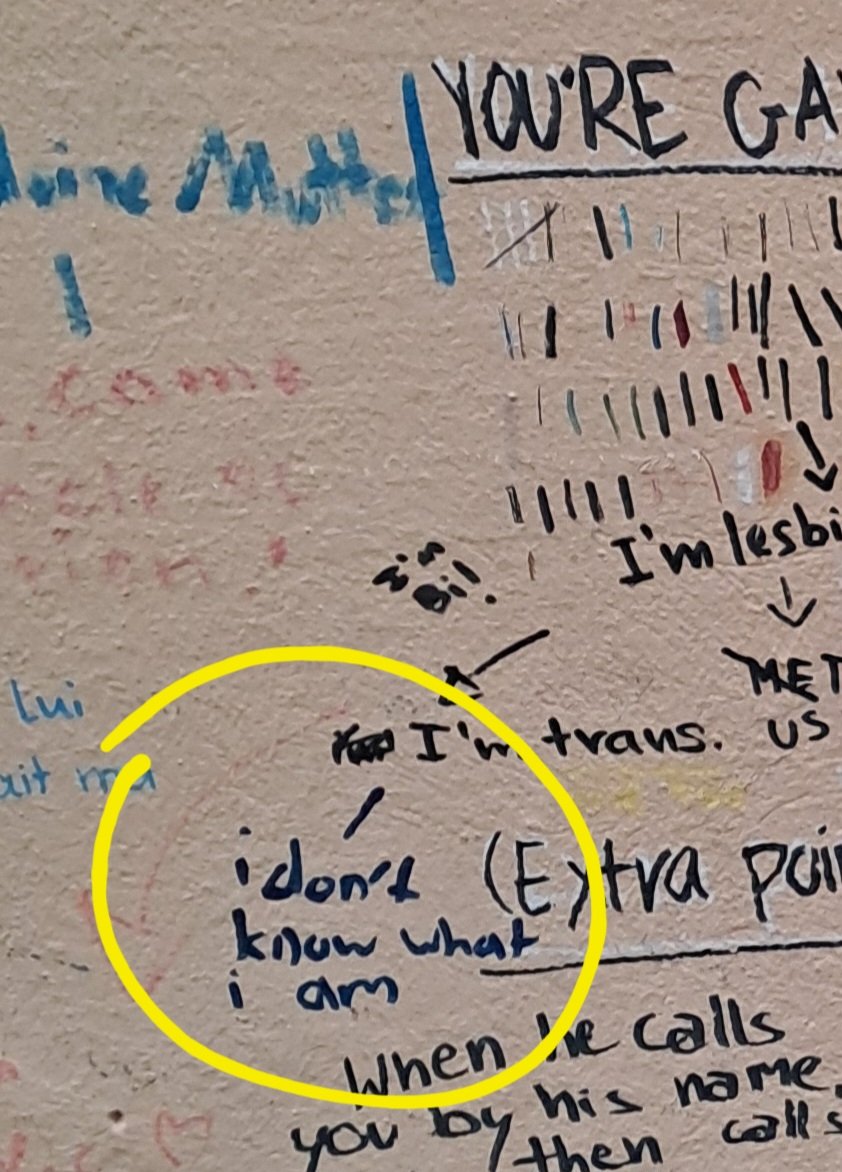 Crema, dopo esser stata il set di #CallMeByYourName, è ora meta LGBTQ+ per ripercorrere i passi di Oliver ed Elio. Europei, americani, coreani nelle nostre viuzze cercano o lasciano ricordi. Questo muro oggi mi ha fatto ridere. Poi di fianco ho trovato questa tenerezza