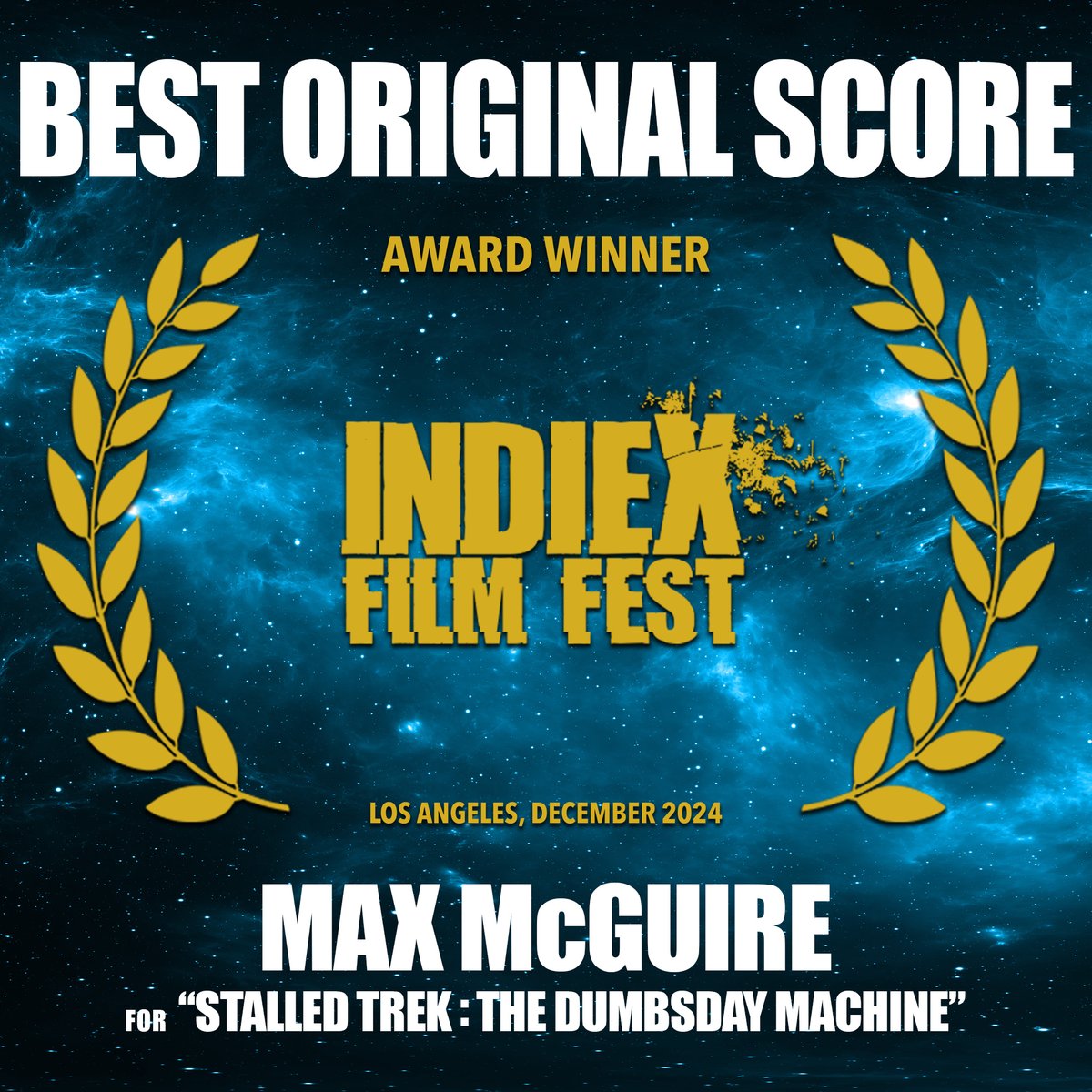 Stalled Trek (@stalledtrek) on Twitter photo Huge CONGRATULATIONS to <a href="/MaxJMcGuire/">Max McGuire</a> for WINNING BEST ORIGINAL SCORE for STALLED TREK: THE DUMBSDAY MACHINE at the <a href="/IndieXFest/">IndieX Film Fest</a> ! Max's score is fantastic and I'm so happy to see it getting recognized! Huge CONGRATULATIONS to <a href="/MaxJMcGuire/">Max McGuire</a> for WINNING BEST ORIGINAL SCORE for STALLED TREK: THE DUMBSDAY MACHINE at the <a href="/IndieXFest/">IndieX Film Fest</a> ! Max's score is fantastic and I'm so happy to see it getting recognized!