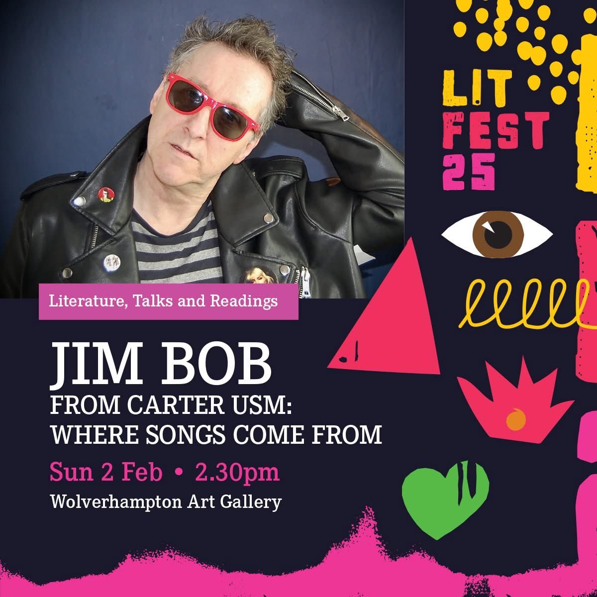 2025! Let’s start filling the calendar. On February 2 I’m making my first live appearance of the year at Wolverhampton Lit Fest. Join me on Sunday afternoon for a chat about ‘Where Songs Come From’. You can buy a copy at the event and get it signed by me. Link in reply tweet.