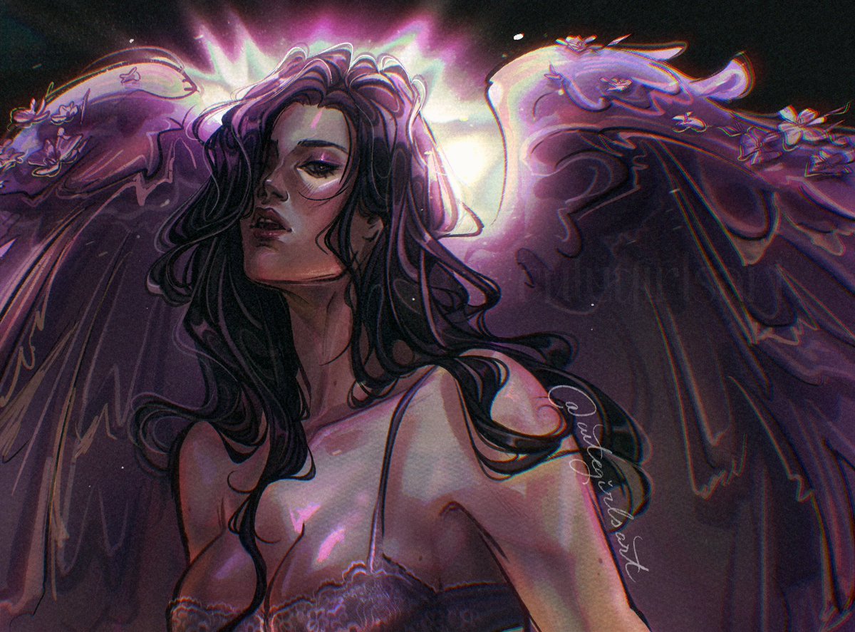 cutegirlsart's tweet image. model Caitlyn  (Victoria’s Secret angel inspired) 🐱