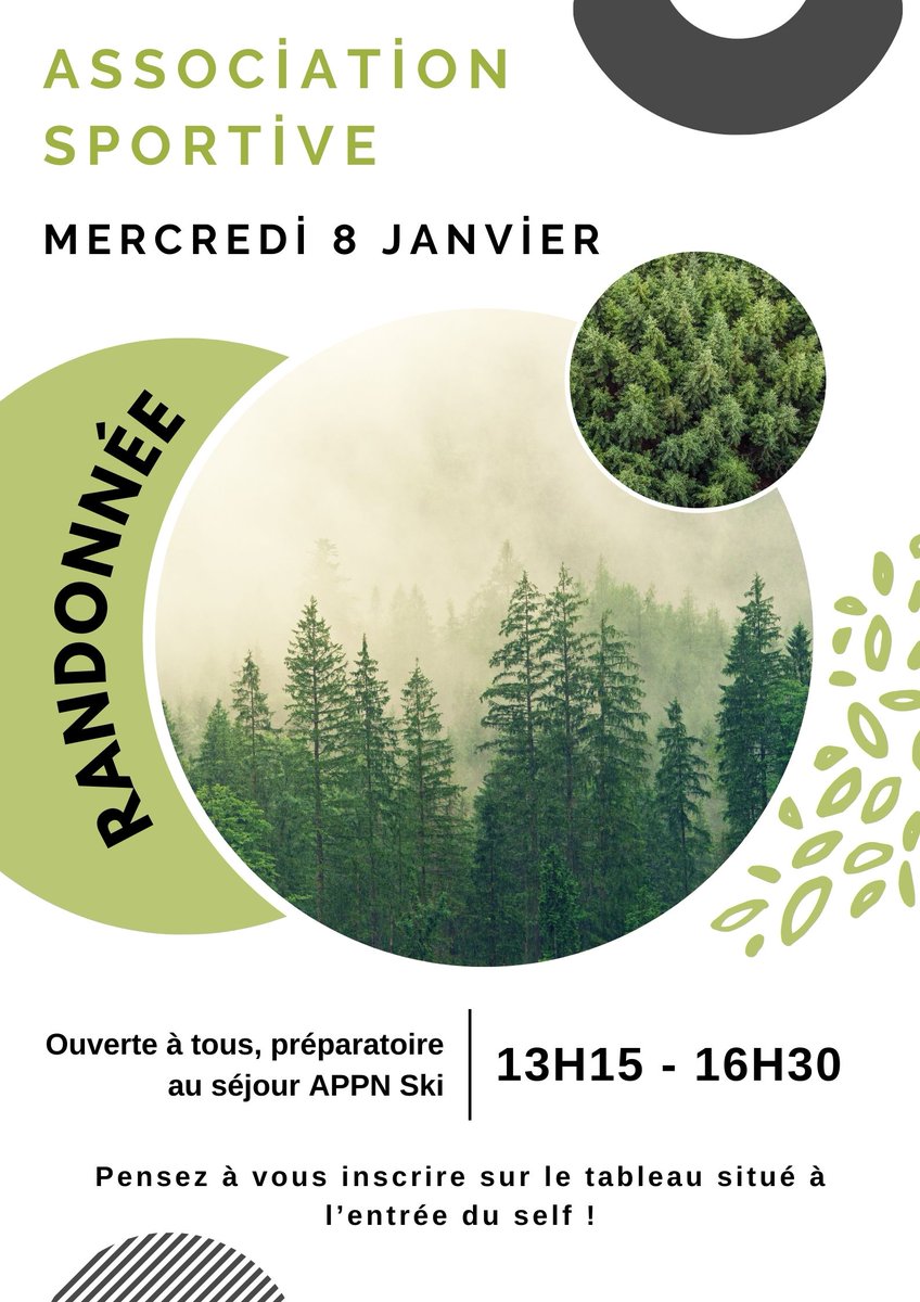 On commence l'année de l'association sportive avec une bonne cure d'air et une randonnée préparatoire au séjour APPN ski fin janvier
<a href="/ClgGace61/">Clg J. Moulin Gacé</a>