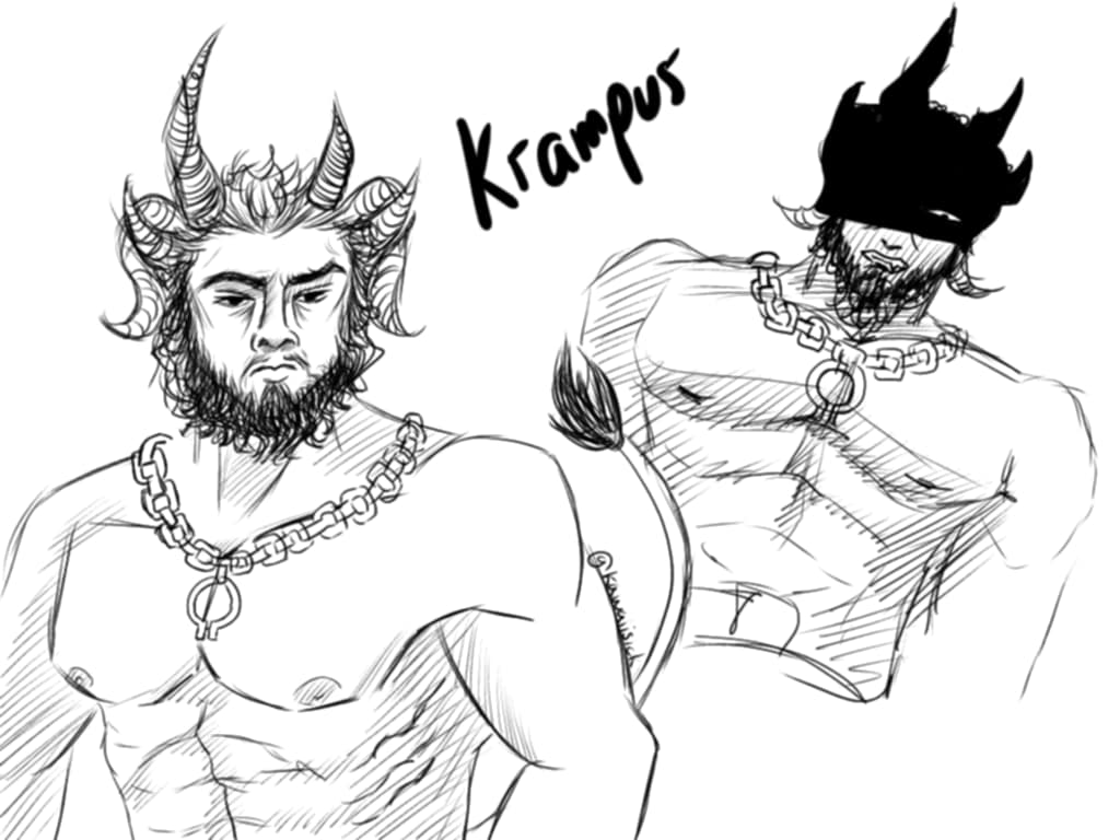kawaiisick2's tweet photo. #funny #krampus #krampuslauf #krampon #redone #FanArt #shipping ##fujoshi #fundashi #digital #fanartdrawing #digitalartist #drift #gryla #shipping https://t.co/JdgpGDY744