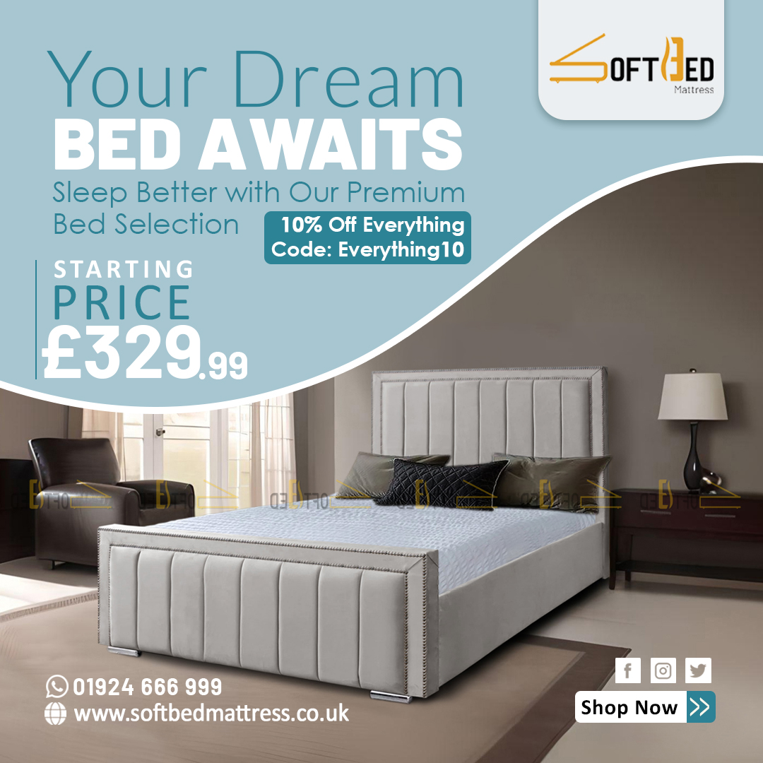 SoftbedM's tweet photo. Elevate your décor with the Myla Upholstered Studded Bed Frame. Available in single and double, with optional storage. Enjoy 10% off using code EVERYTHING10. #HomeDecor #LuxuryLiving
Buy Online:https://t.co/3kvL6ss7QX https://t.co/2KNG1TobPt
