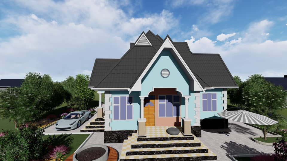 Three bedrooms house building design!