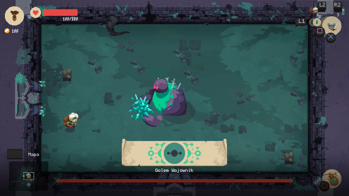 tomasznicieja's tweet image. #Moonlighter - pograłem jeszcze trochę i gra wydaje się całkiem dobra. Połączenie rogue-lite i "symulator" prowadzenia sklepu z artefaktami. Każdy upadek trochę boli bo tracimy zawartość ekwipunku = mniejsza sprzedaż w sklepie. Fajne, wymagające, ponownie pixelki.
#PS5 #PS5Share