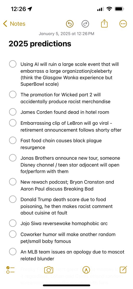 llamassc's tweet photo. officially locking in my 2025 predictions https://t.co/8DTNuu6rko