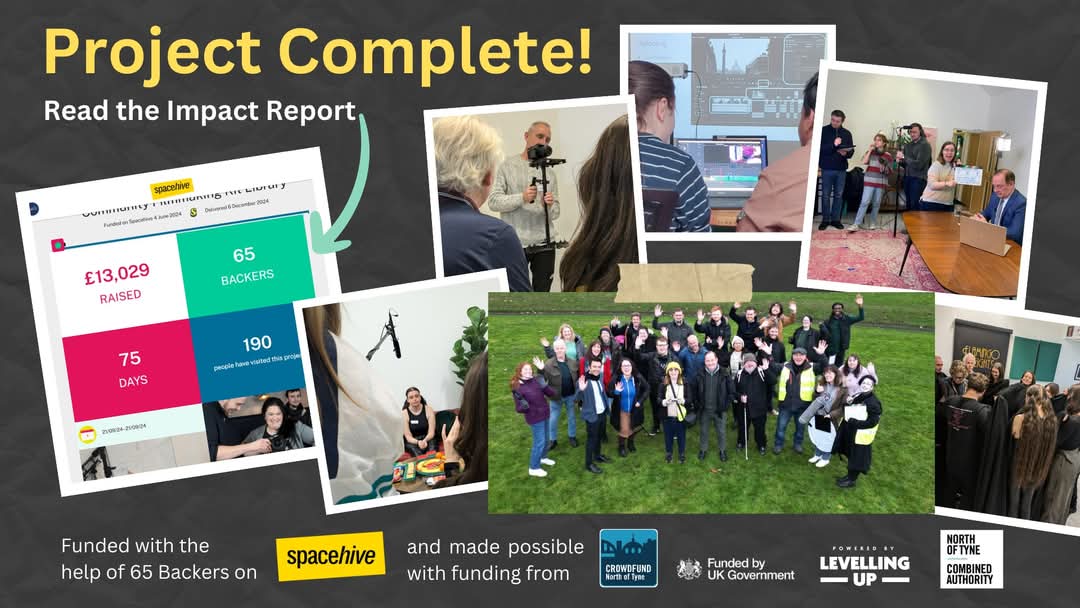 Earlier in the year we raised money via Spacehive (a crowdfunding platform) to get new kit purchased for you, our community to use! 

We had three deliverables as part of this project which were: