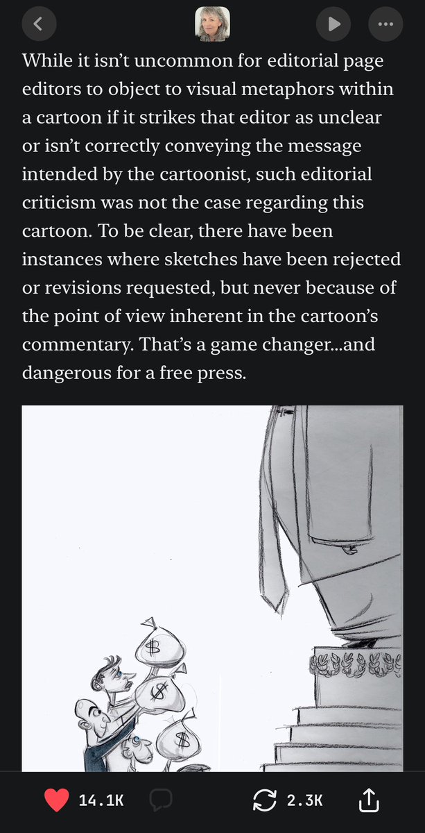 Revkin's tweet photo. @AaronParnas And make sure everyone subscribes to @AnnTelnaes on Substack, where you got this cartoon. https://t.co/mdXIyXCgJx https://t.co/Do9RHhFs61
