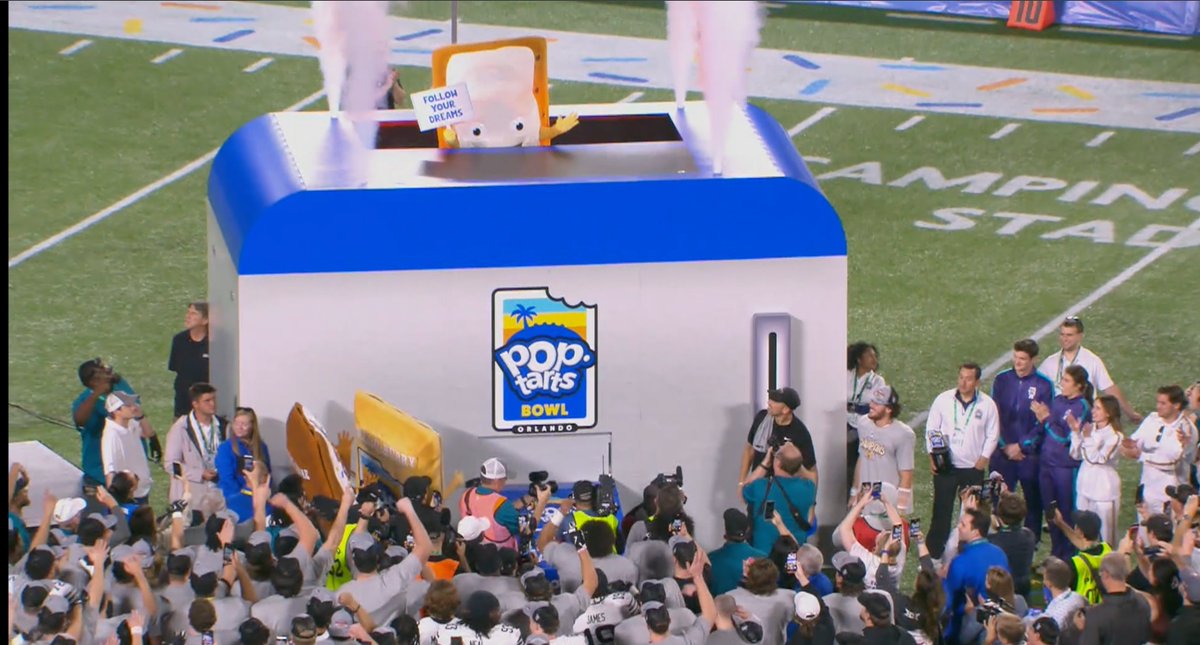 Venue Edge (@venueedge) on Twitter photo We finished our 10th <a href="/BowlSeason/">Bowl Season</a> with <a href="/PopTartsBowl/">Pop-Tarts Bowl</a> & <a href="/CitrusBowl/">Cheez-It Citrus Bowl</a> We led the in-venue production teams that produced these memorable shows! Toasted an edible mascot, visited by Strawberry who was toasted last year, a Ched Z field goal, had the 1st on-field wedding at a bowl game We finished our 10th <a href="/BowlSeason/">Bowl Season</a> with <a href="/PopTartsBowl/">Pop-Tarts Bowl</a> & <a href="/CitrusBowl/">Cheez-It Citrus Bowl</a> We led the in-venue production teams that produced these memorable shows! Toasted an edible mascot, visited by Strawberry who was toasted last year, a Ched Z field goal, had the 1st on-field wedding at a bowl game