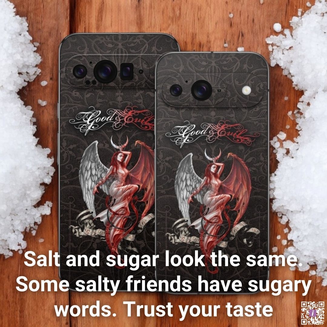 iStylescom's tweet image. Actions speak louder than words.

#TrustYourTaste #ActionsSpeakLouderThanWords #GooglePixelSkin #CustomPhoneDesign #PhoneAesthetic #TechAccessories #PhoneStyle #StayAuthentic

Featuring Good and Evil Google Pixel 9 Series Skin
👉 istyles.com/x/googlepixel9…