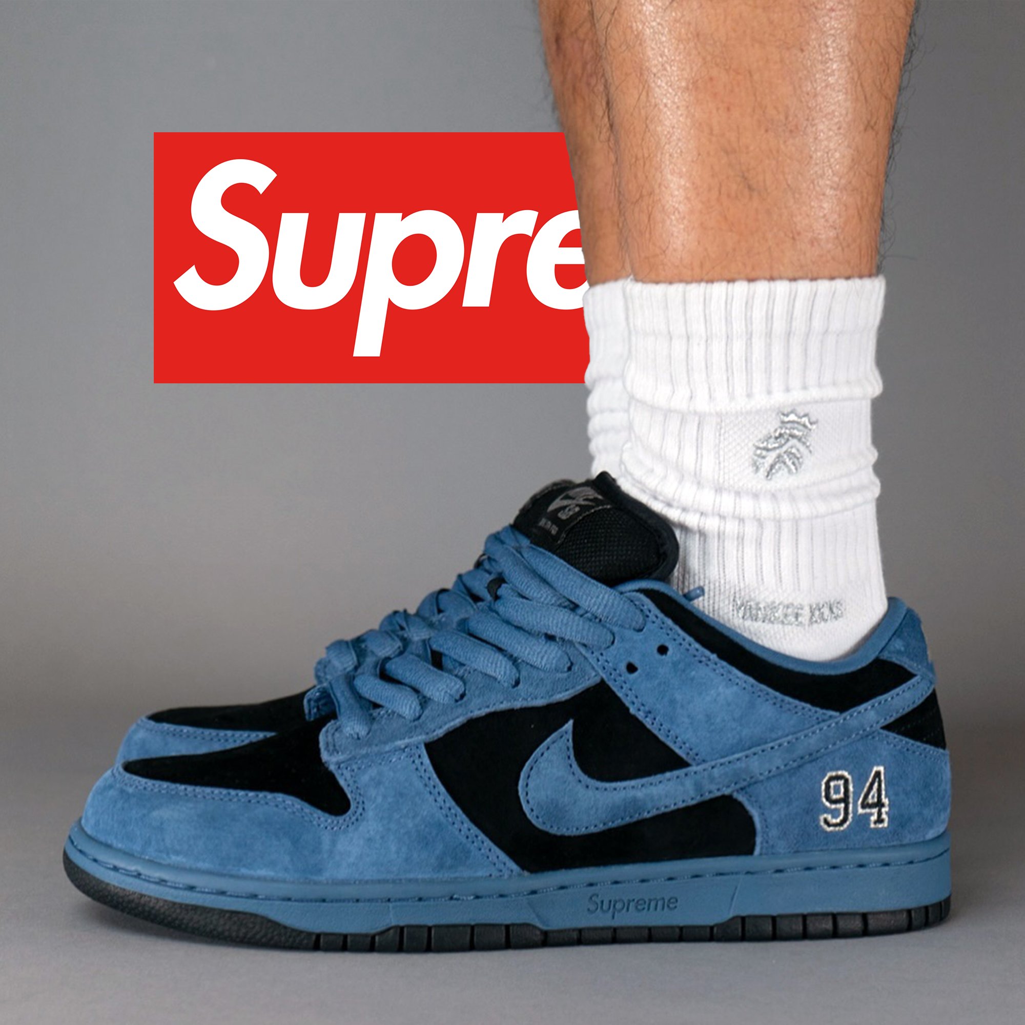靴 Nike SB Dunk Low Supreme Ocean Fog US10 Size 11.5 - Nike Supreme x Dunk SB Low Ocean Fog for sale