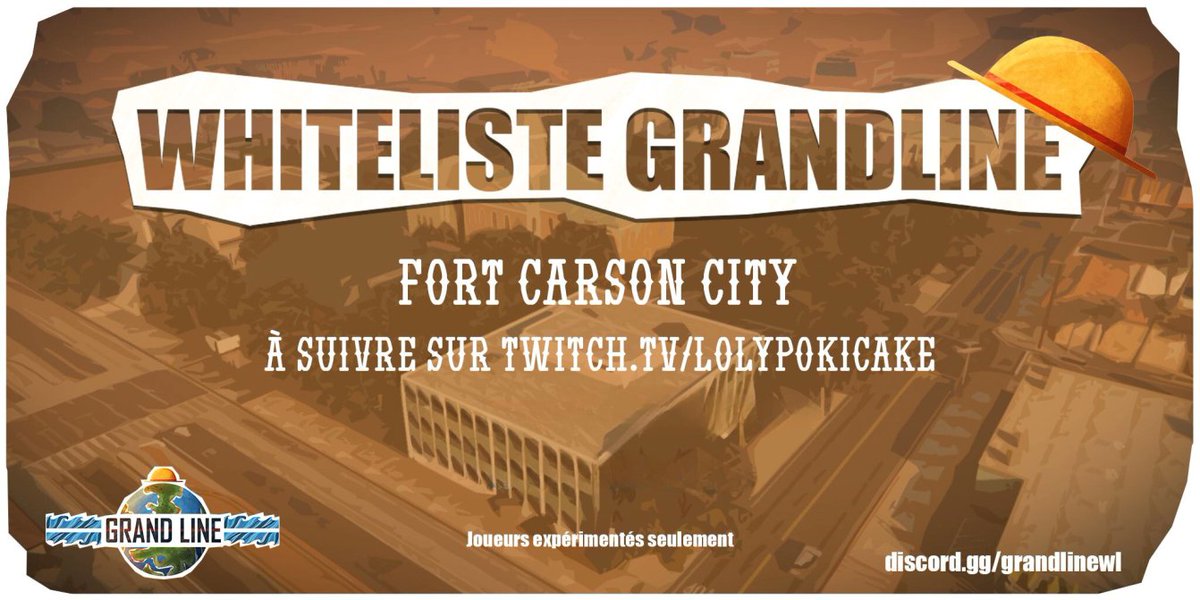 SESSION WHITELISTE Aujourd'hui à 19h30 : 

WHITELISTE spéciale  :
- Médécins, infirimiers.
- Citoyens SDF,
- Citoyens organisateurs d'evenements,
- Citoyens originaux (très très peu de place).

📝 Formulaire obligatoire : candidaturewl.forms.app/grandlinewl 
📷 Rejoignez notre Discord :