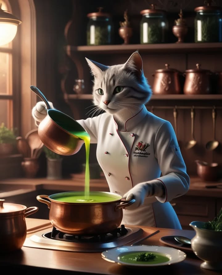 Coldstartartist's tweet photo. Clara’s kitchen magic 🐾✨—where every ladle of glowing emerald soup 🥣 is crafted with grace and a touch of fantasy. Cooking reimagined, one bowl at a time! 👩‍🍳🍵
-
-
-
#SwitchPodcastXOrmkorn #INDvAUS #uksnow #大河べらぼう #arcane #sneachta #โฟร์ทณัฐวรรธน์ https://t.co/RntygCy0mA