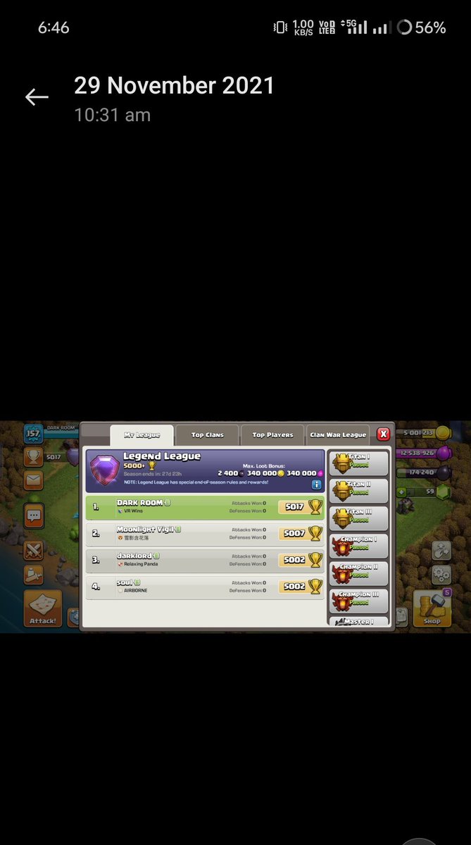 Shrts1's tweet photo. @ClashofClans My 2021 but it's not oldest of my because my other phone has 2016-17 also 🤧 https://t.co/KRuZfr3Svf