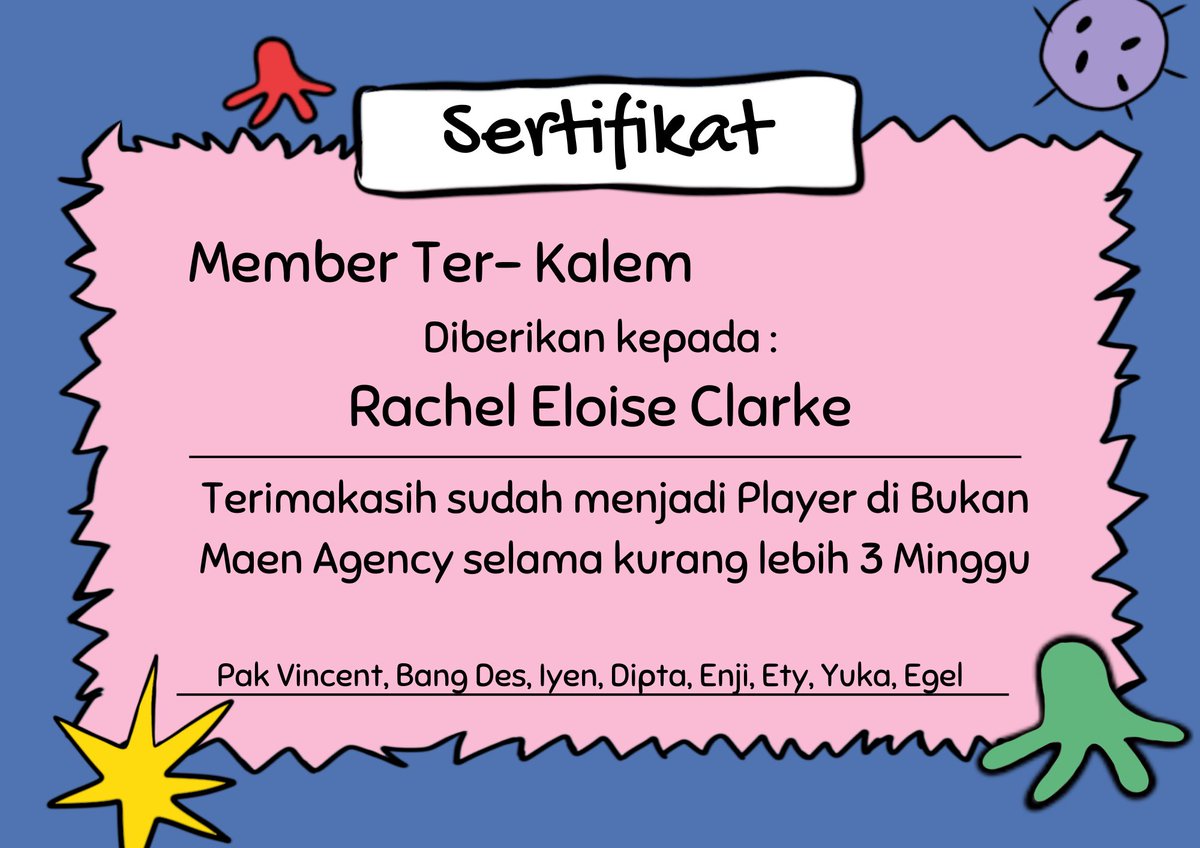 rcheloise's tweet photo. Terima kasih banyak untuk para Saker❤️
(Baru kali ini aku dibilang kalem) ❤️

@sakerDESTA @sakerDIPTA @sakerEGEL @sakerHESTY @sakerIYEN @sakerYUKA @subBUKANMAEN @BUKANMAENAGENCY https://t.co/48OIk9fCaj