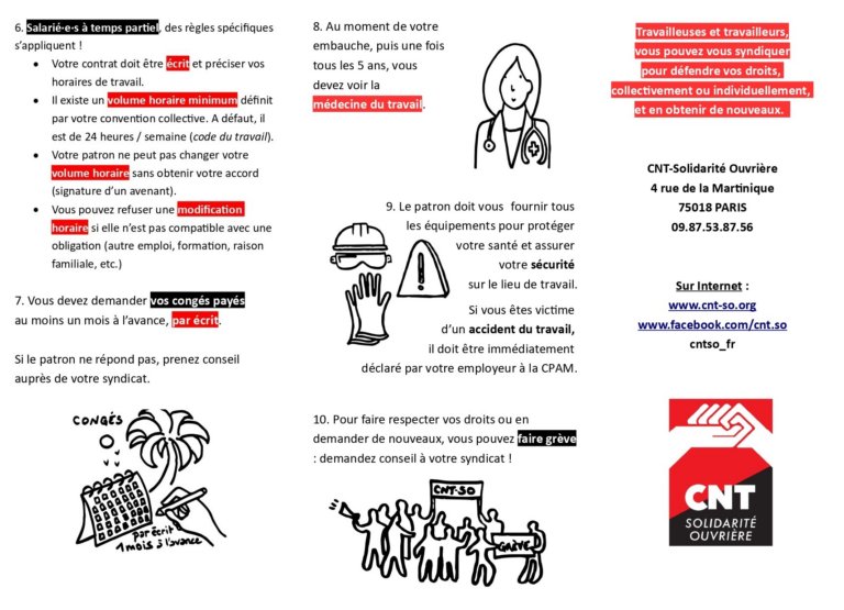 Salarié•e•s du secteur privé : 10 règles essentielles pour se défendre face aux patrons 👇

A retrouver dans la rubrique #NosDroits du site de <a href="/cntso_fr/">CNT- SO</a> 👉  cnt-so.org/salarie-e-s-du…