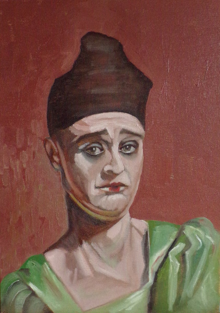 Alla prima practice. I used a reference photo for this portrait. It took about 5 hours to complete. #oilpainting #portraits #oil