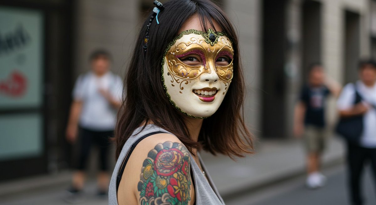 aruwanersatu's tweet image. ベネチア仮面の女性 (part 2) 
#AIimage #ImageFX #venetianmask #venicemask #ベネチア仮面 #aiart #AIfacepainting #フェイスペイント #ポートレート