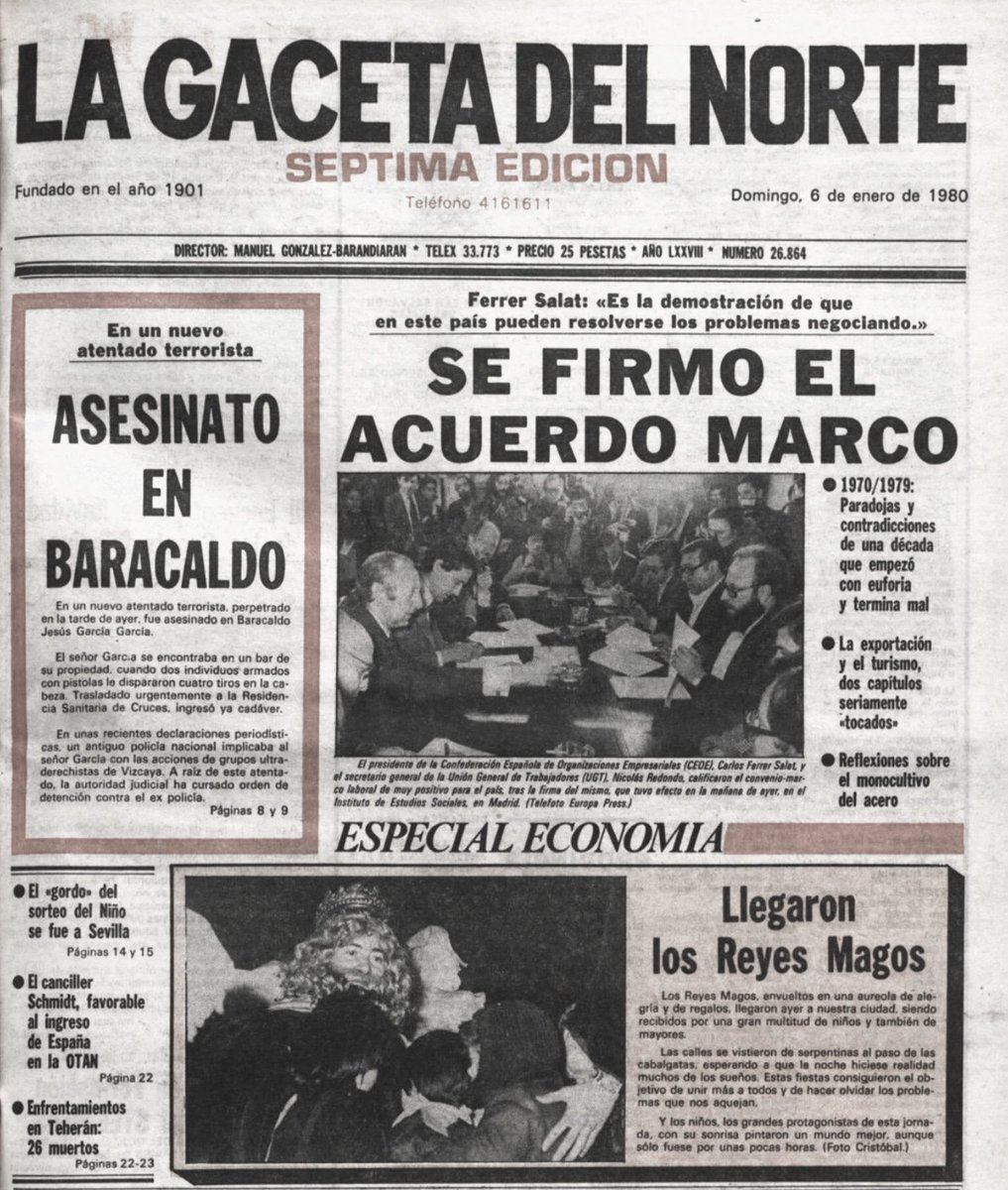 ConsuorF's tweet image. 5. "Los días anteriores fueron dramáticos aparecían pintadas con su nombre diciéndole que le iban a matar firmados por #ETAPM sabíamos que era cuestión de horas, días, había empezado la cuenta atrás. Lo mataron en su propio bar de 4 tiros a quemarropa, en plena cabalgata de Reyes