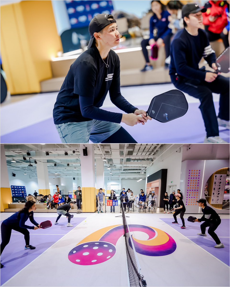 TrackOpsMedia's tweet photo. pausing mid- @ProXR_PB 🇨🇳 Play W/ Pei Tour to give it up for Asia’s women’s #pickleballpro 👑 jewel Pei Chuan Kao 👏 #pickleballchina instantly took to her at every stop (Chongqing, Chengdu & Shanghai - Beijing up next ✈️)‼️ #pickleballcontent #producedbytrackops cc: @FullSendPB https://t.co/j8mTs1zh9O