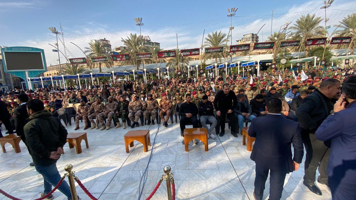 Alaie63's tweet photo. كربلاء المقدسة 

أقيم في محافظة كربلاء المقدسة (بين الحرمين الشريفين)، اليوم الأحد، المهرجان المركزي الخامس بمناسبة ذكرى استشهاد قادة النصر تحت شعار “الوفاء لمن ضحى”. https://t.co/iO8PUD9DbD