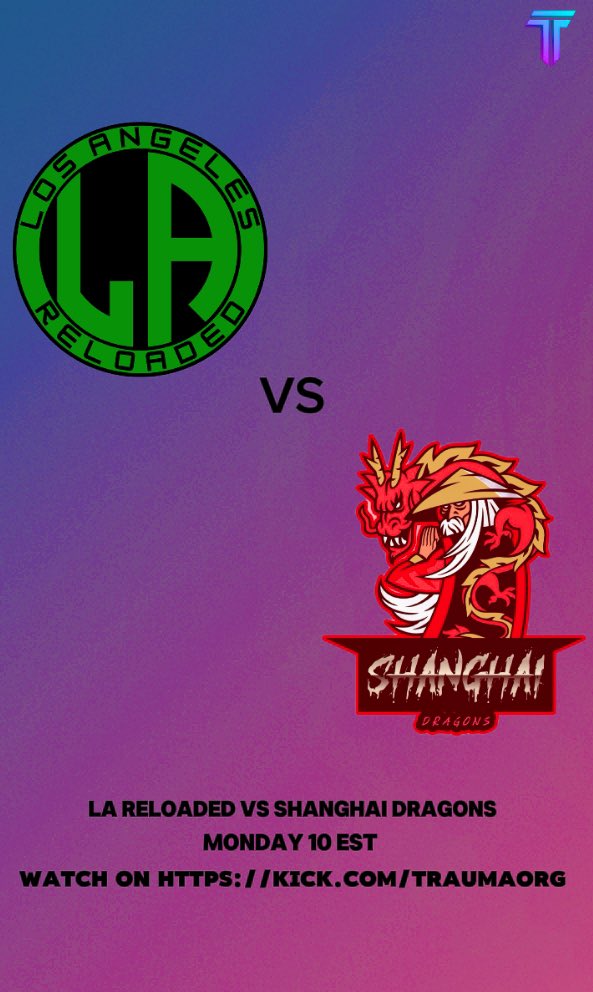 Good morning make sure to tune into LA’s first match of the year against Shanghai tomorrow at 10 est! 
•
•
🟢 kick.com/traumaorg <a href="/TraumaOrg/">Trauma</a>
