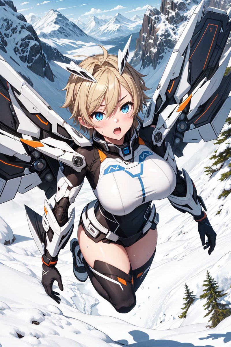 abyssluke's tweet photo. 今日の #AIイラスト
雪山のボーイッシュなメカメカしい子よ
lora:hyperdetailer_v095:0.3 lora:lightup_brightness_v200:0.3
残りCU 32.97
#BreakDomain (I2428) #stablediffusion #aiart https://t.co/syezdo98Wf