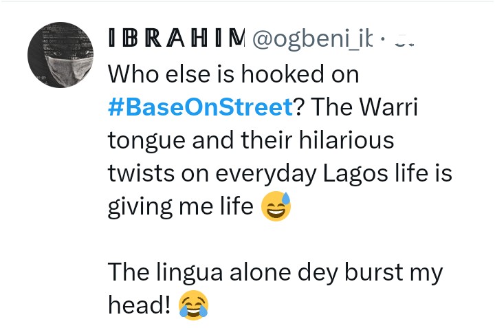 trendingblog247's tweet photo. #BaseOnStreet is trending in Nigeria because netizens are currently giving high praise to the YouTube comedy series for its hilarious interaction and entertaining content.
The comedy series is produced by comedian and content creator Anita Asuoha aka Real Warri Pikin.
HN https://t.co/dsxnvaMTwh