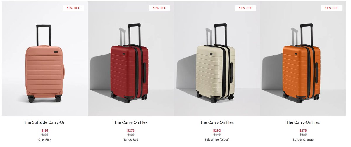 Away Travel referral code tweet media