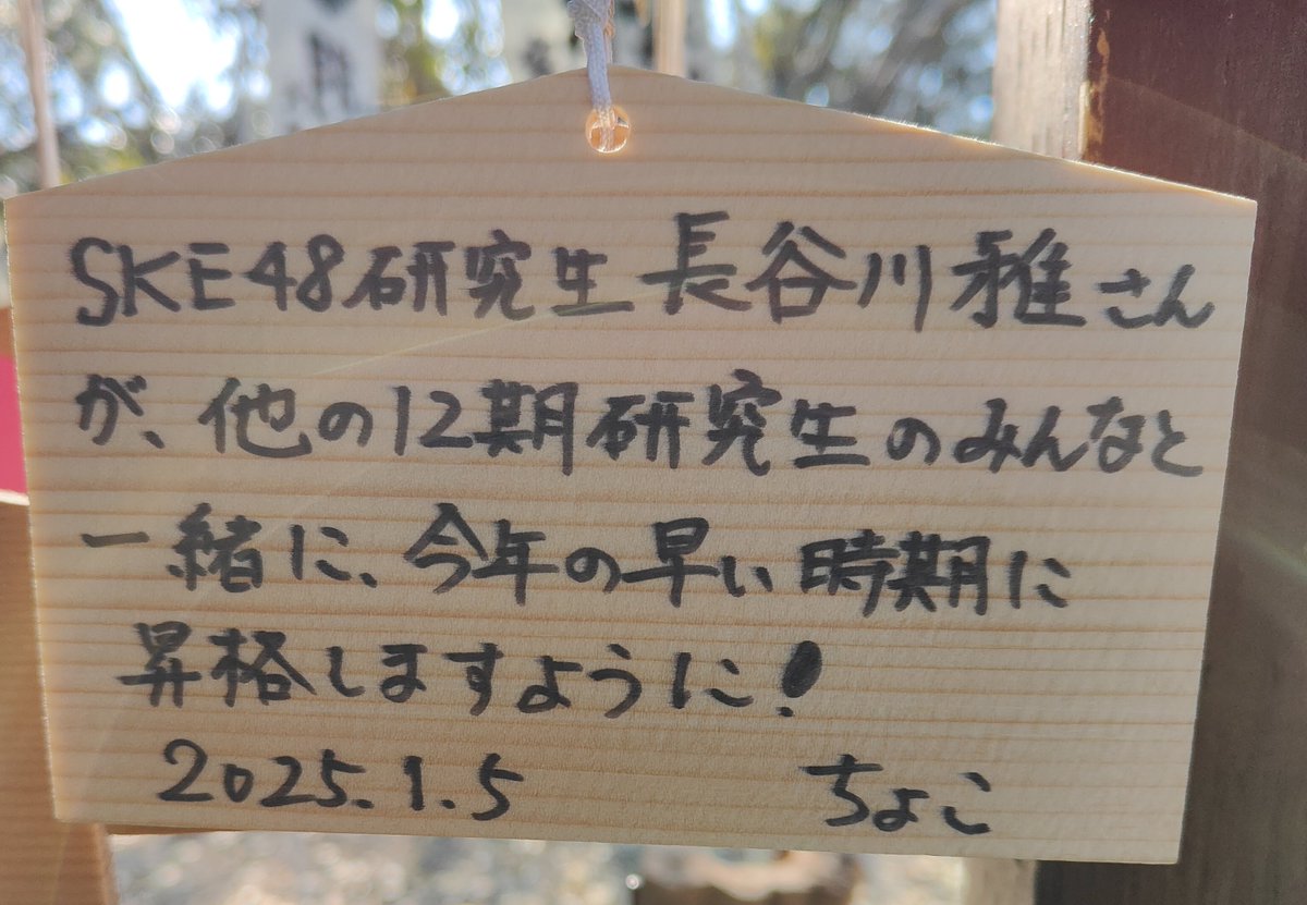 今年も #羽豆神社 へお参りすることができました。

12期研究生は、今度はみんな一緒に昇格して欲しいです。
#羽豆岬
#SKE48 #12期研究生
#長谷川雅  #柿元礼愛
#倉本羽菜 #高村紗弥
#松川みゆ #南澤恋々